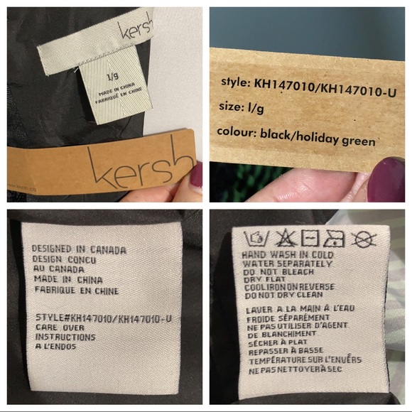 NWT Kersh by ModCloth Black & Green Sequin Striped Formal Cocktail Dress Large - Picture 13 of 15